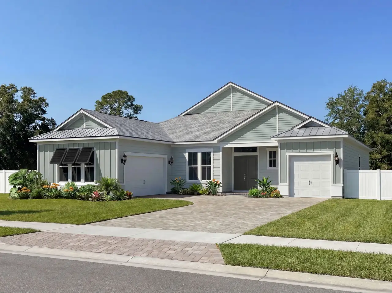 Representative exterior photo of a completed home built from the Girard by Pulte Homes in Oakmere, Jacksonville, FL (Image 2).