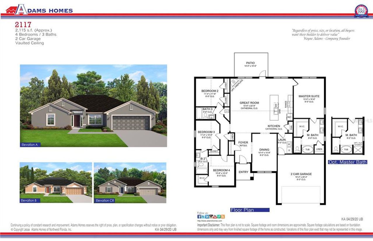 2D floor plan layout of this home in Arbor Park, Leesburg, FL (Image 2). 2D floor plan layout of this home in Arbor Park, Leesburg, FL (Image 2).