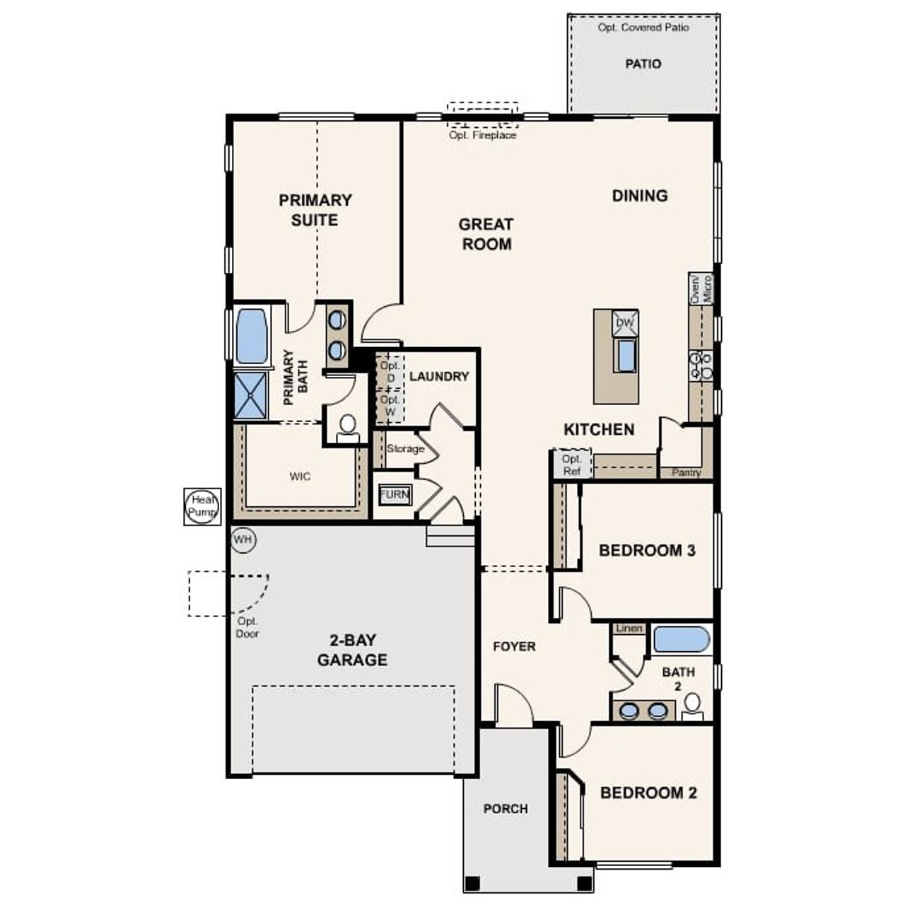 2D floor plan layout of this home in , Texas City, TX (Image 2). 2D floor plan layout of this home in , Texas City, TX (Image 2).