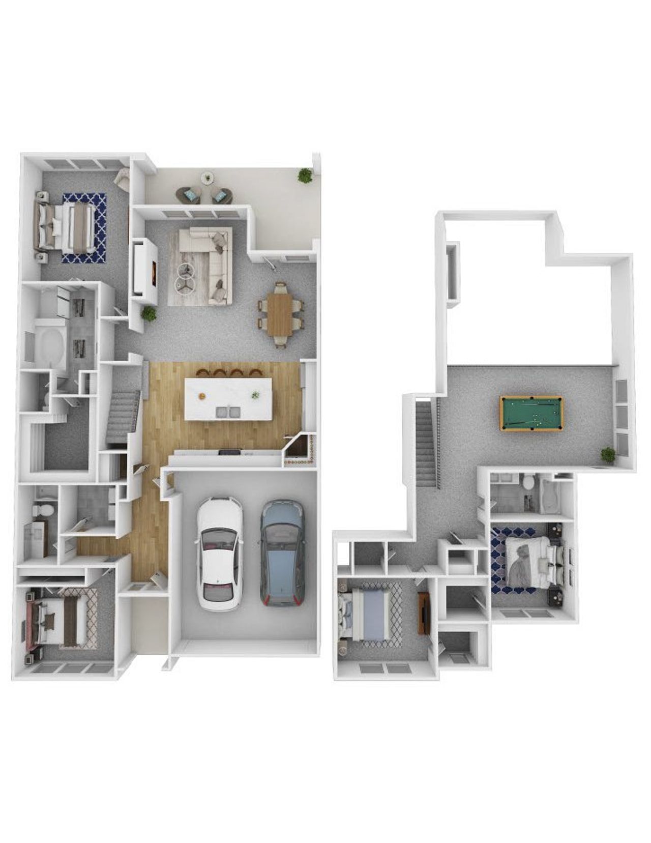 2D floor plan layout of this home in Clearview Ranch, Royse City, TX (Image 2).