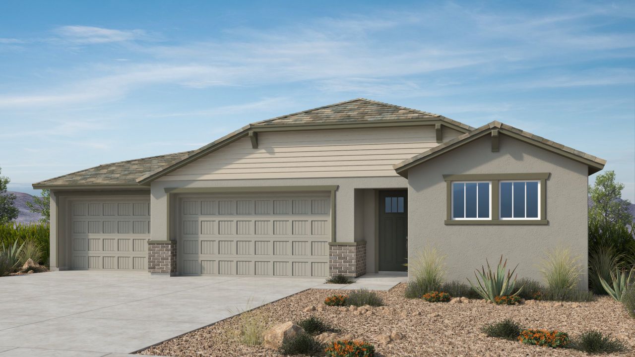 Representative exterior photo of a completed home built from the Compass by Taylor Morrison in Alamar, Avondale, AZ (Image 2).