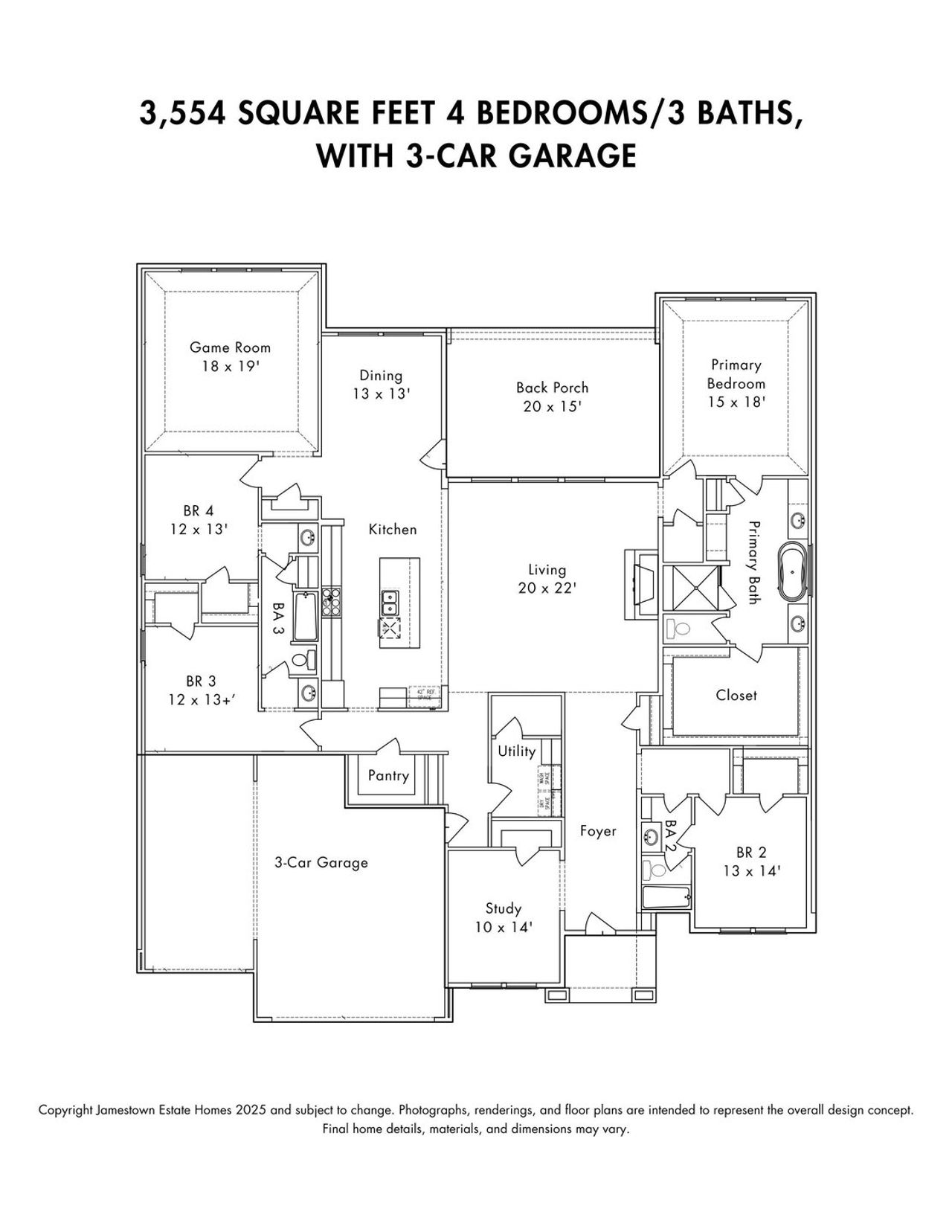 2D floor plan layout of this home in ARTAVIA, Conroe, TX (Image 2). 2D floor plan layout of this home in ARTAVIA, Conroe, TX (Image 2).