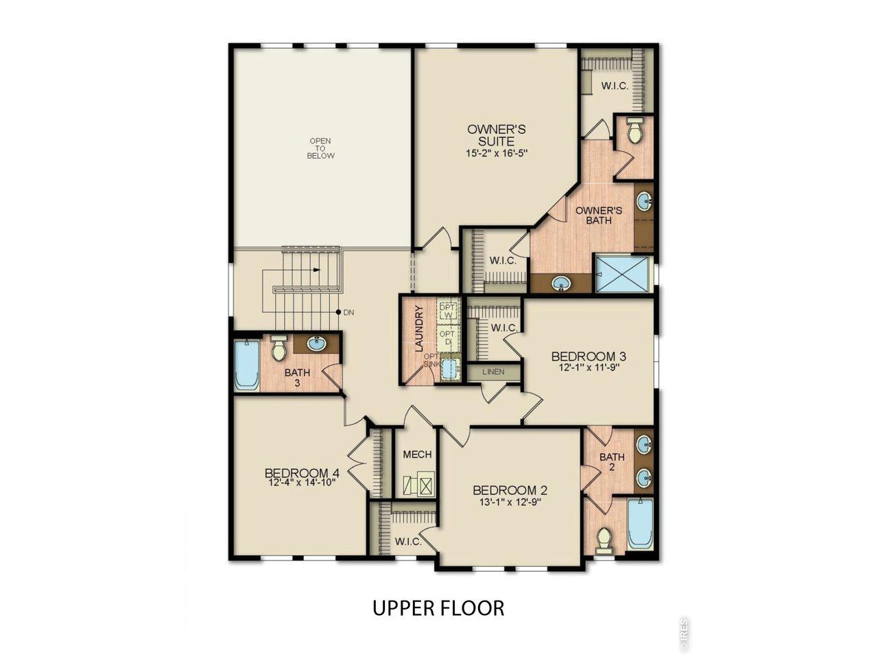 2D floor plan layout of this home in Country Club Reserve – Fort Collins, Fort Collins, CO (Image 2). 2D floor plan layout of this home in Country Club Reserve – Fort Collins, Fort Collins, CO (Image 2).