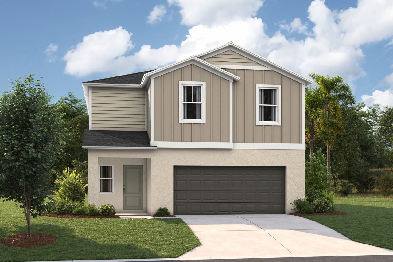 Representative exterior photo of a completed home built from the Azure by Casa Fresca Homes in Wynnstone, Davenport, FL (Image 2). Representative exterior photo of a completed home built from the Azure by Casa Fresca Homes in Wynnstone, Davenport, FL (Image 2).