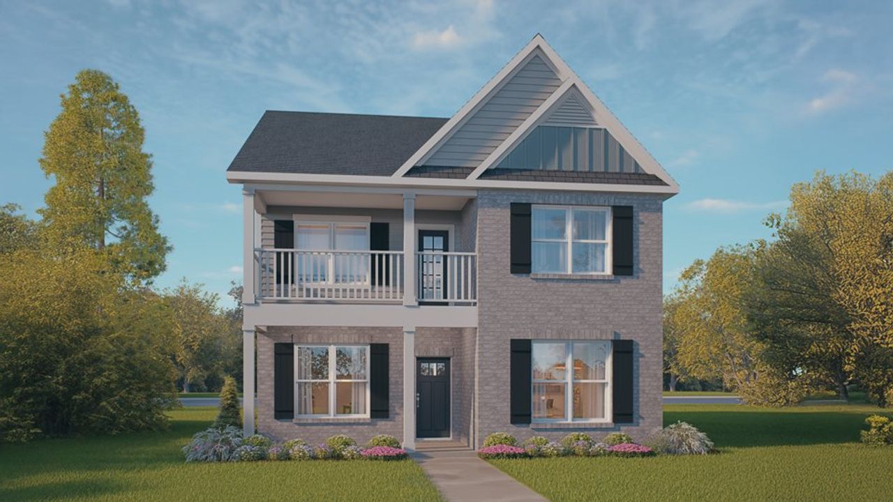 Representative exterior photo of a completed home built from the Calhoun by D.R. Horton in Madden West, Fuquay Varina, NC (Image 2).