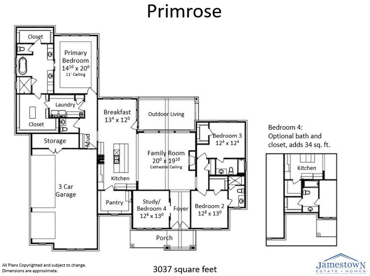 2D floor plan layout for the Primrose by Jamestown Estate Homes in Lakeview, Waller, TX (Image 2). 2D floor plan layout for the Primrose by Jamestown Estate Homes in Lakeview, Waller, TX (Image 2).