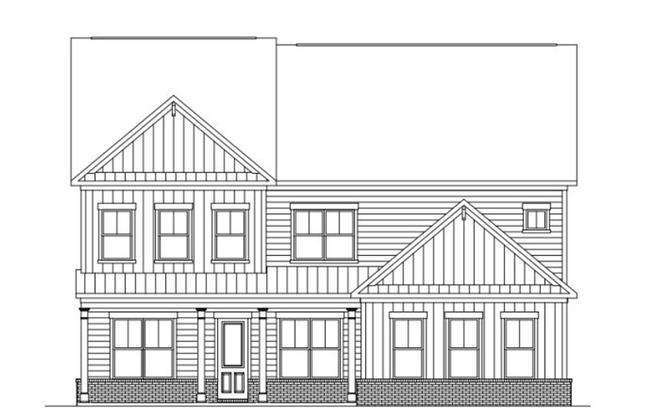Representative rendering of the exterior for the Brighton by Deluxeton Homes (Image 2).