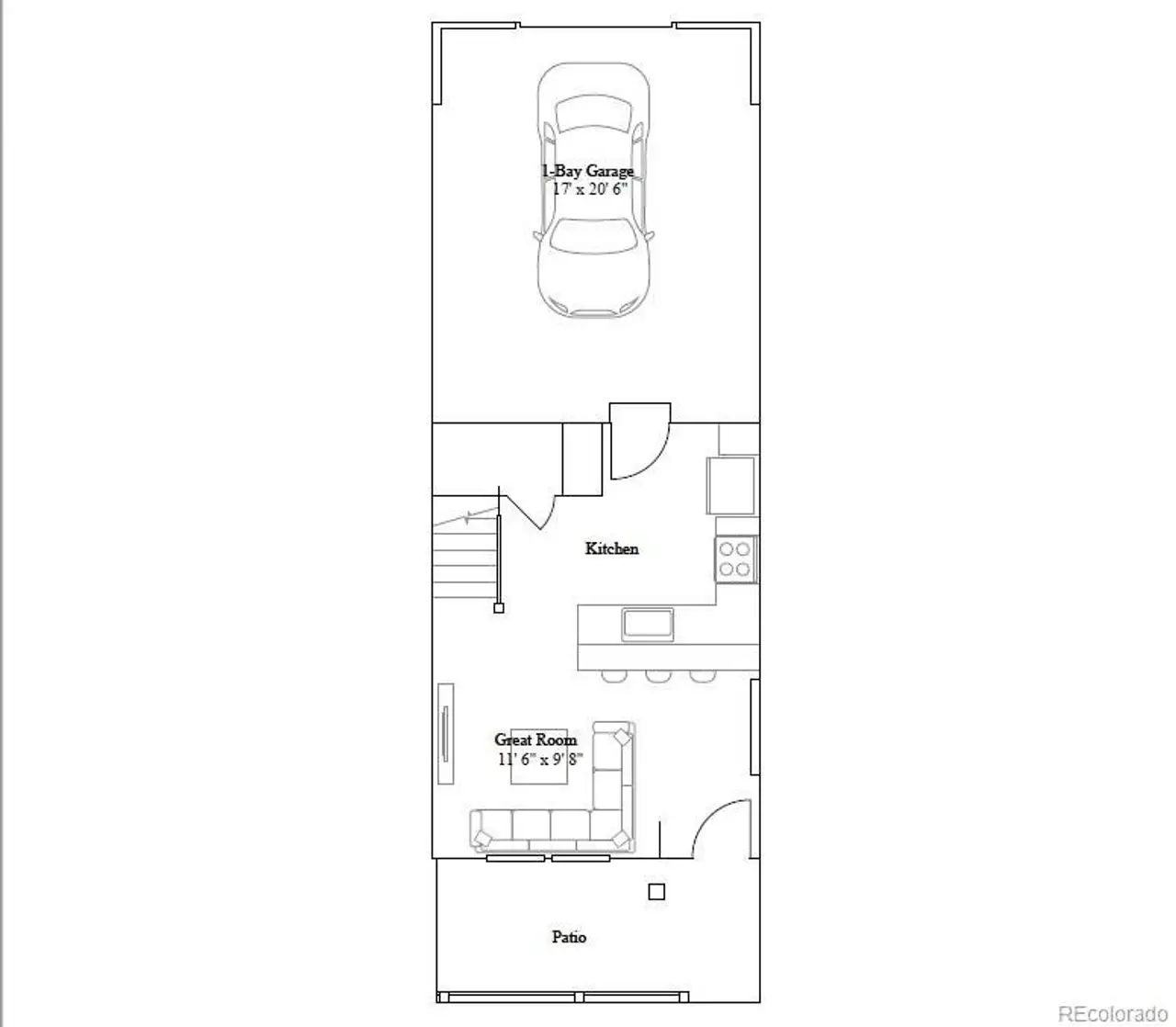 2D floor plan layout of this home in Riano Ridge, Loveland, CO (Image 2).