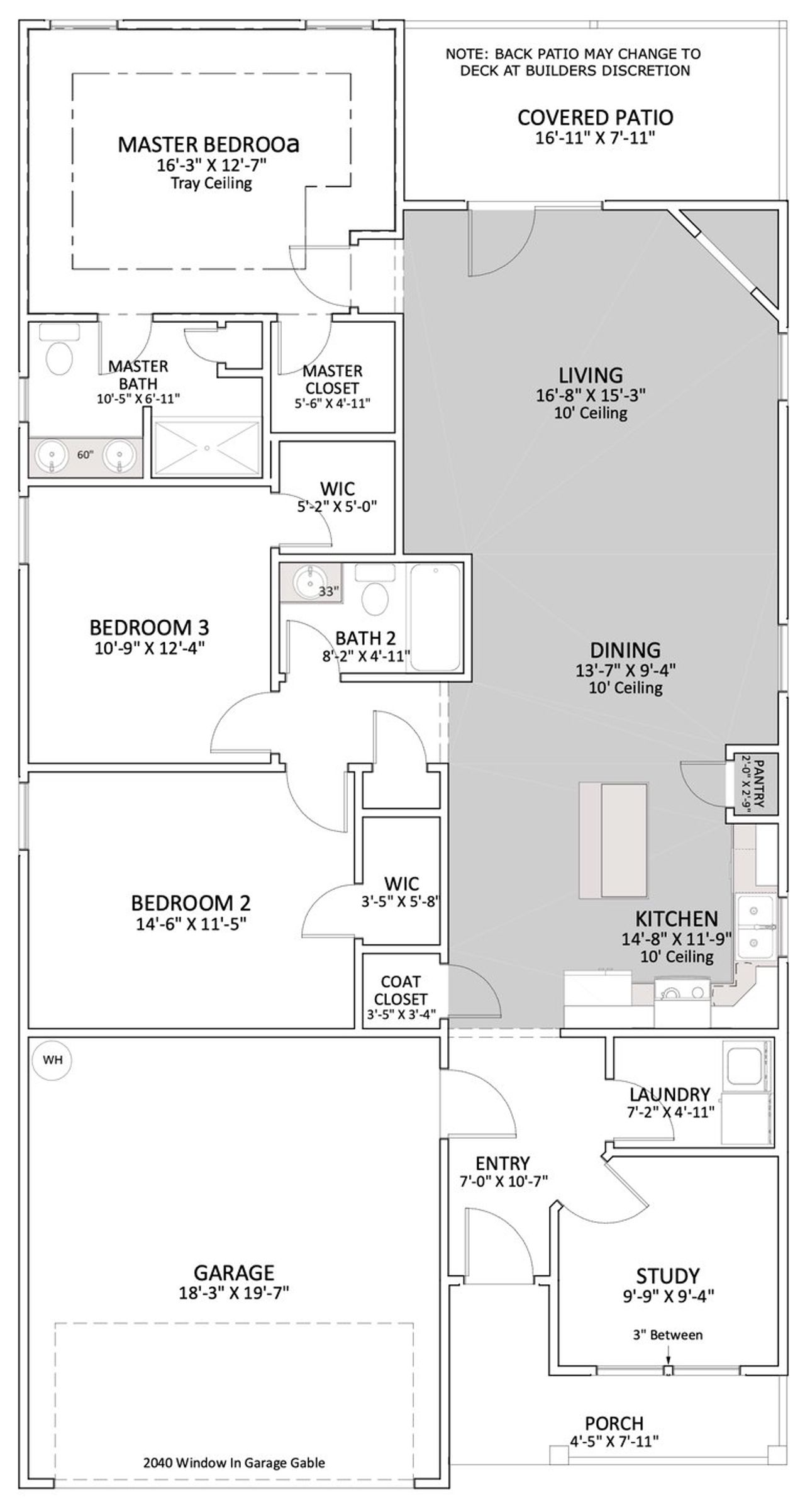 2D floor plan layout for the Fairview by Enchanted Homes in Cleveland Meadows, Spartanburg, SC (Image 2). 2D floor plan layout for the Fairview by Enchanted Homes in Cleveland Meadows, Spartanburg, SC (Image 2).