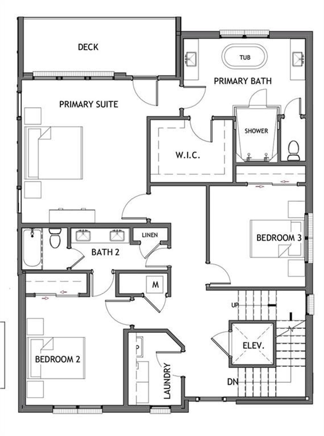 2D floor plan layout of this home in The Gathering Alpharetta, Alpharetta, GA (Image 2).