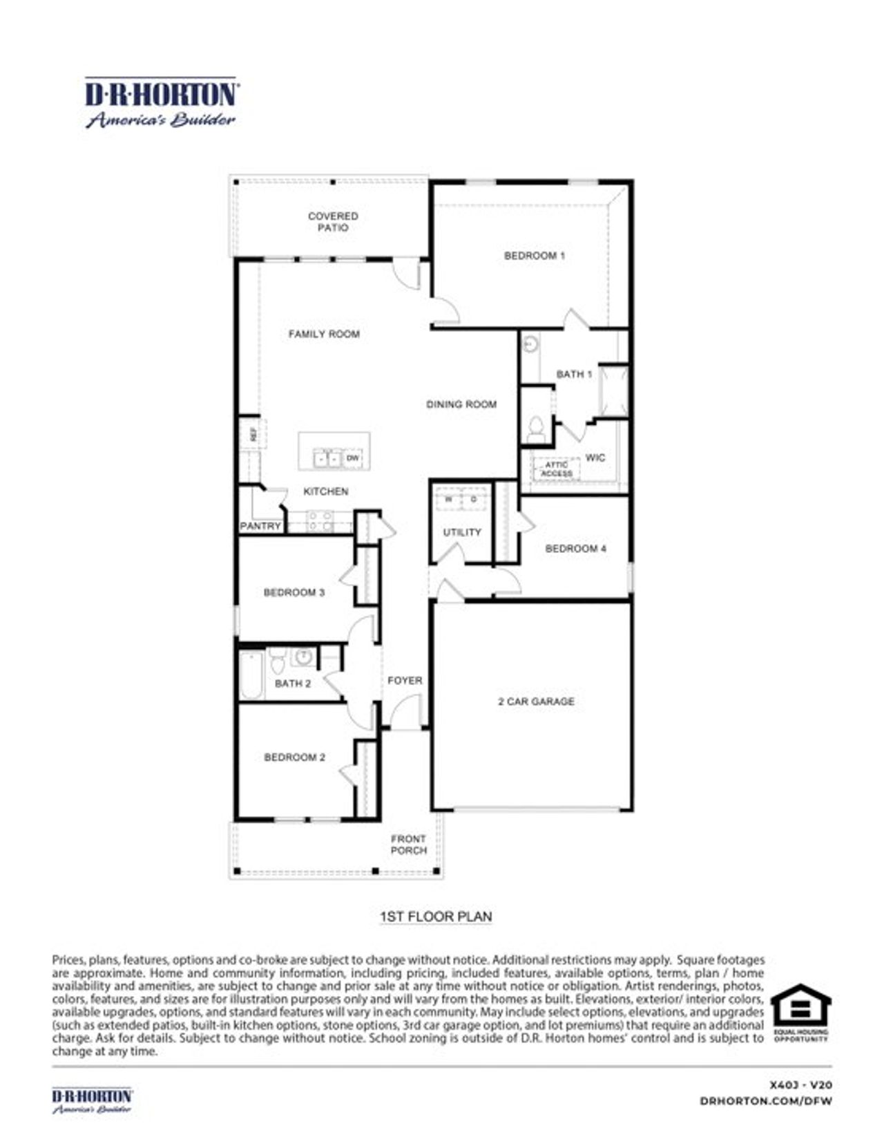 2D floor plan layout of this home in Bluff Springs, Ferris, TX (Image 2).