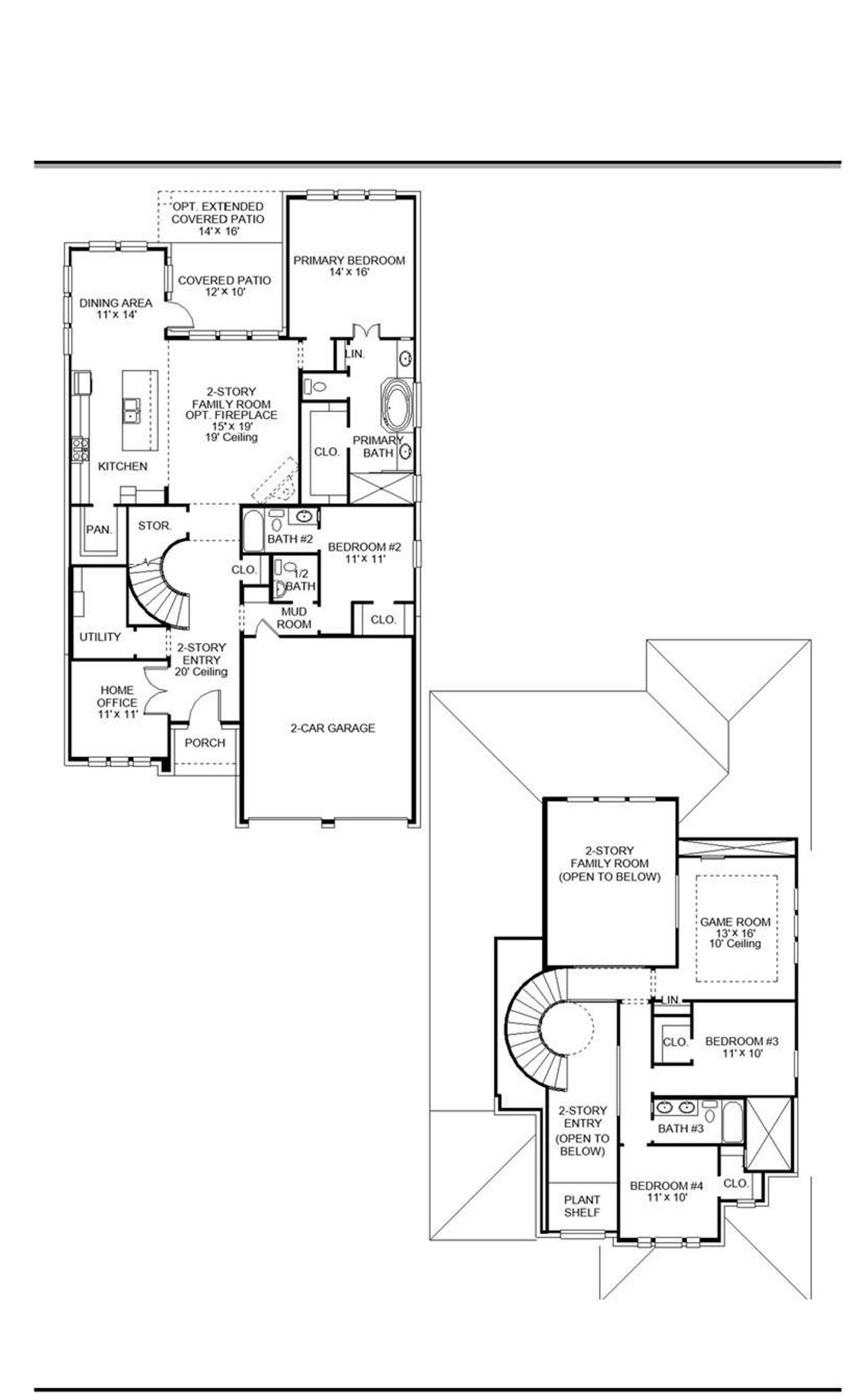 2D floor plan layout of this home in Valencia 60', Manvel, TX (Image 2). 2D floor plan layout of this home in Valencia 60', Manvel, TX (Image 2).