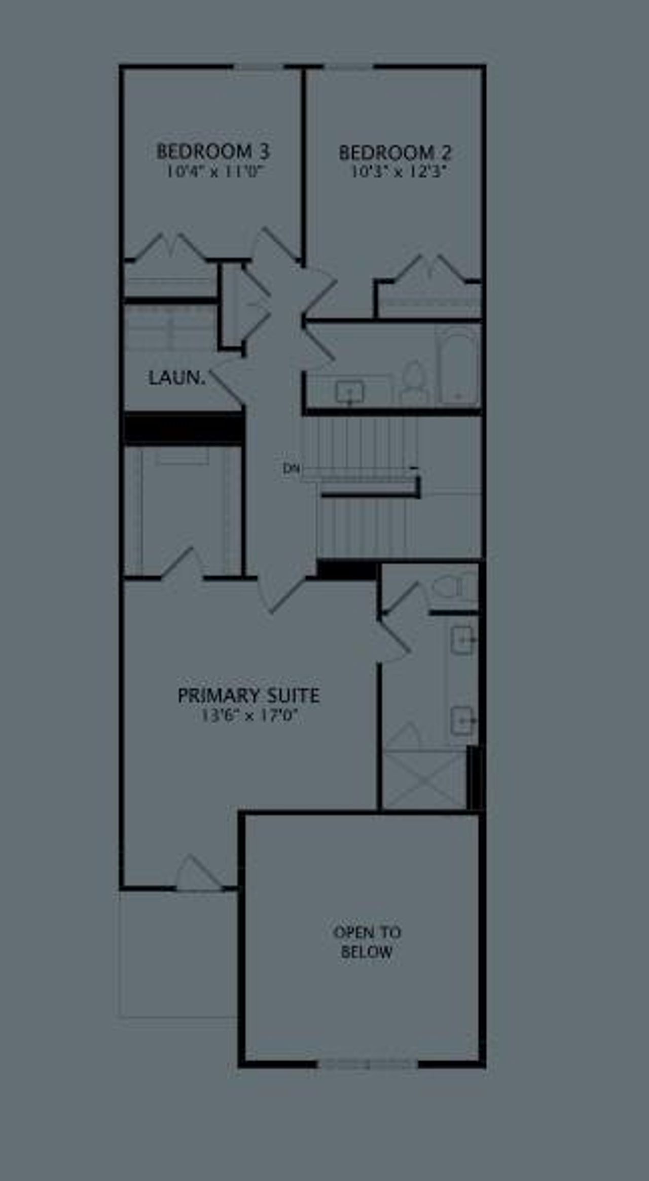 2D floor plan layout of this home in Chelsea Commons, Allen, TX (Image 2).