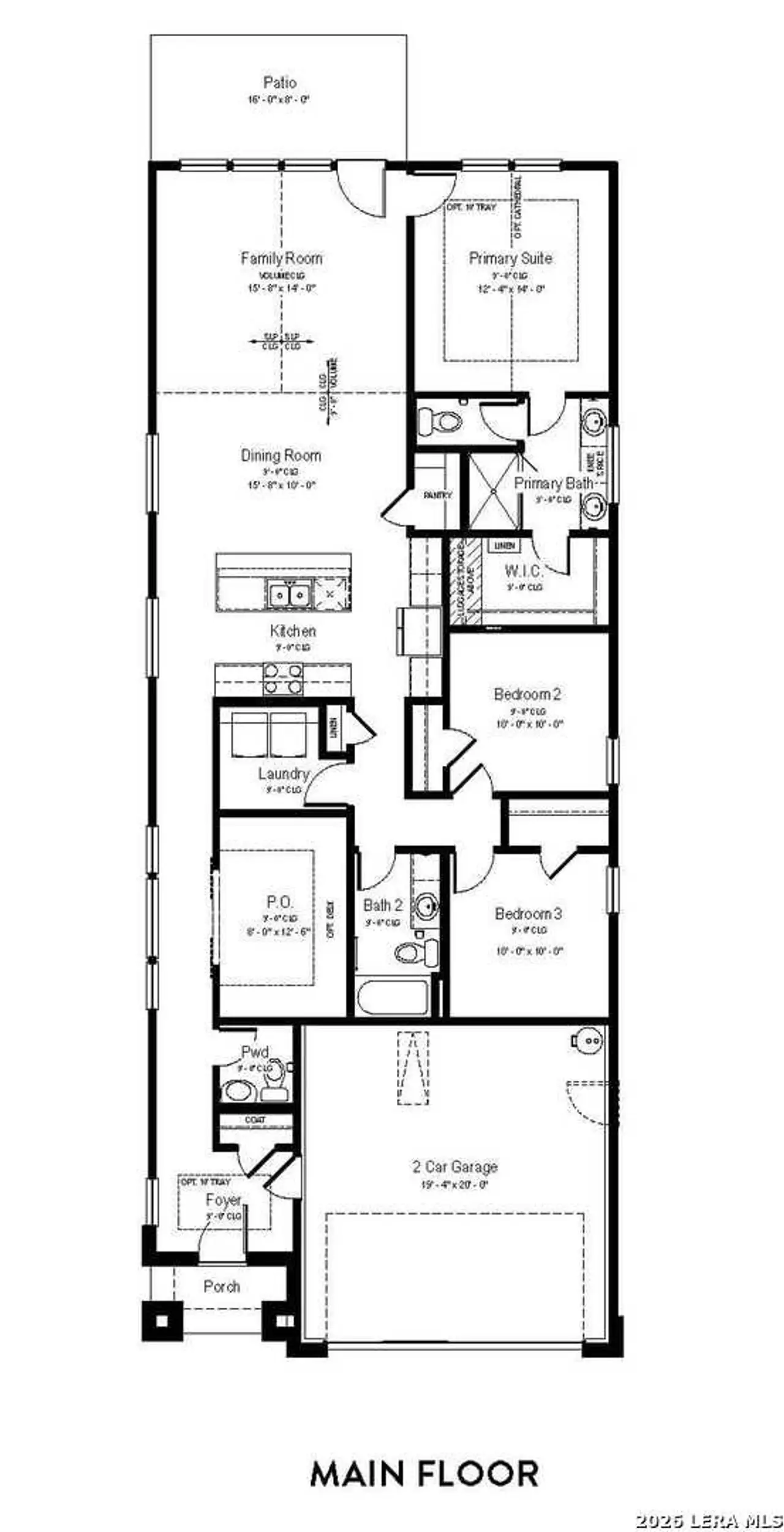 2D floor plan layout of this home in Talley Fields, San Antonio, TX (Image 2).