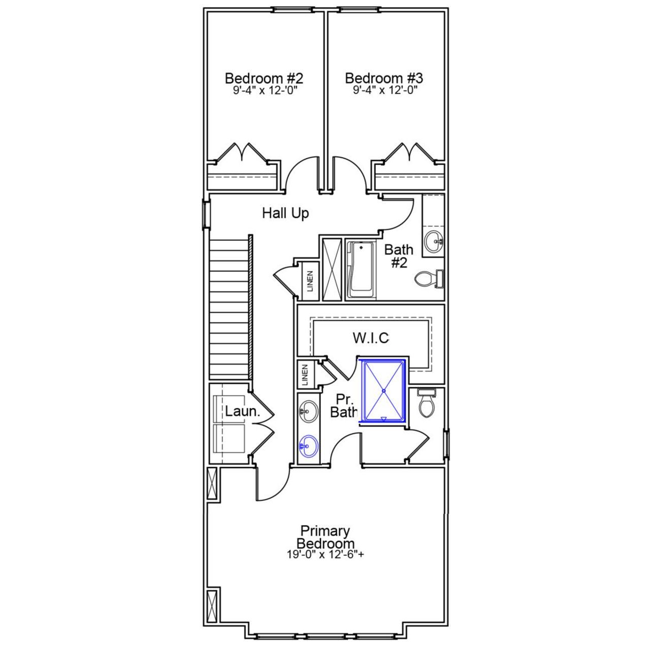 2D floor plan layout of this home in Laurinton Farms, Hopkins, SC (Image 2).