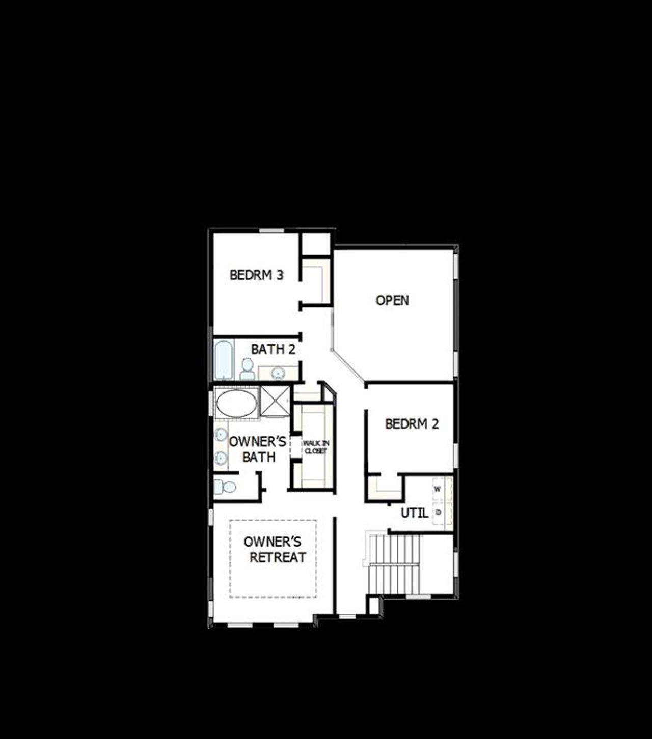 2D floor plan layout of this home in Goodland – Garden Series, Grand Prairie, TX (Image 2). 2D floor plan layout of this home in Goodland – Garden Series, Grand Prairie, TX (Image 2).