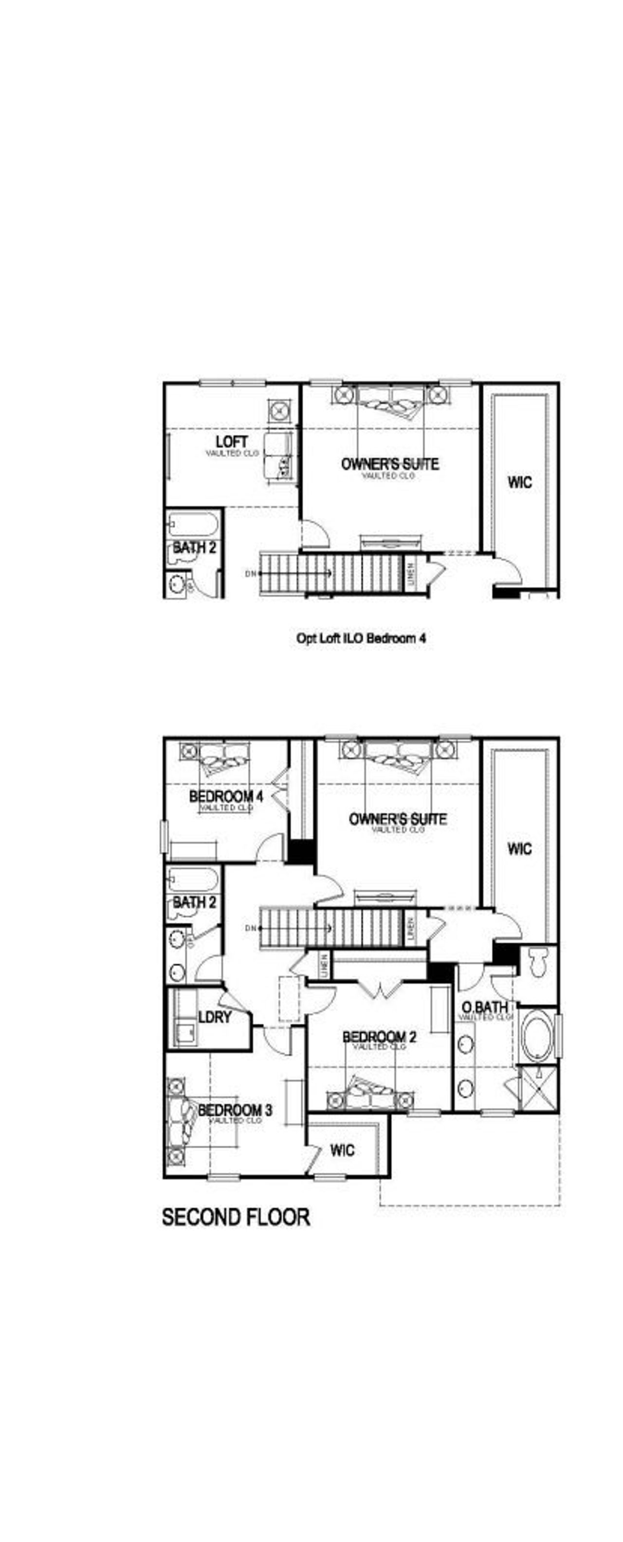 2D floor plan layout for the Wynbrooke 4 Bedroom by Rockhaven Homes in Reserve at South River Gardens, Atlanta, GA (Image 2). 2D floor plan layout for the Wynbrooke 4 Bedroom by Rockhaven Homes in Reserve at South River Gardens, Atlanta, GA (Image 2).