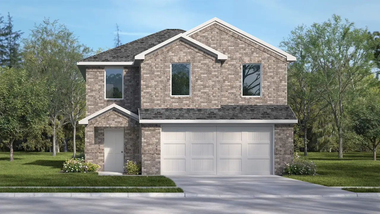 Representative exterior photo of a completed home built from the Davis by D.R. Horton in Walden Pond West, Forney, TX (Image 2).