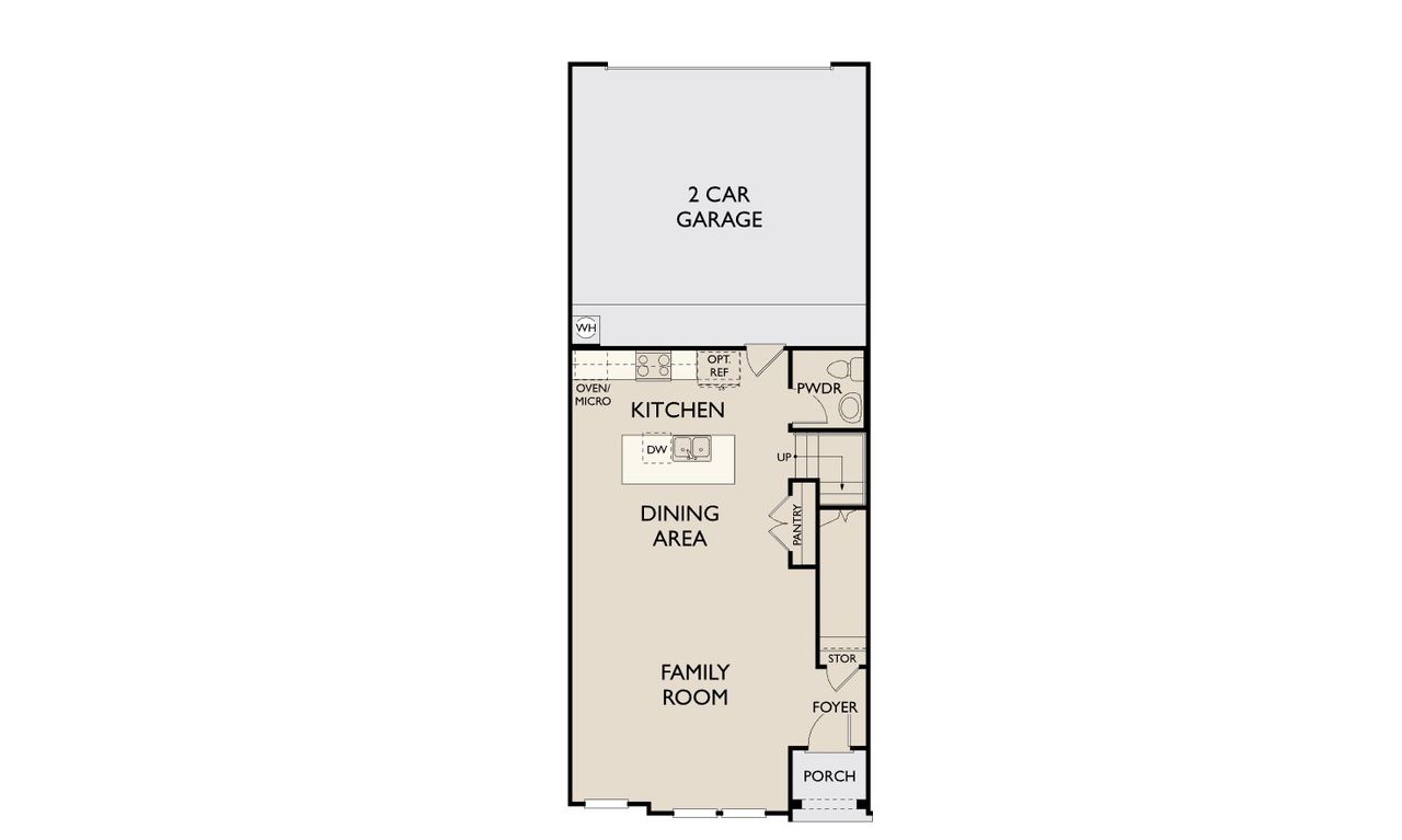 2D floor plan layout for the Tulane by Ashton Woods in The Pointe at Capp Smith Lake, Watauga, TX (Image 2).