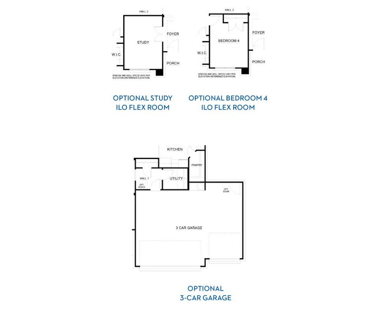 2D floor plan layout for the Concept 2040 by Landsea Homes in Abe's Landing, Granbury, TX (Image 2).