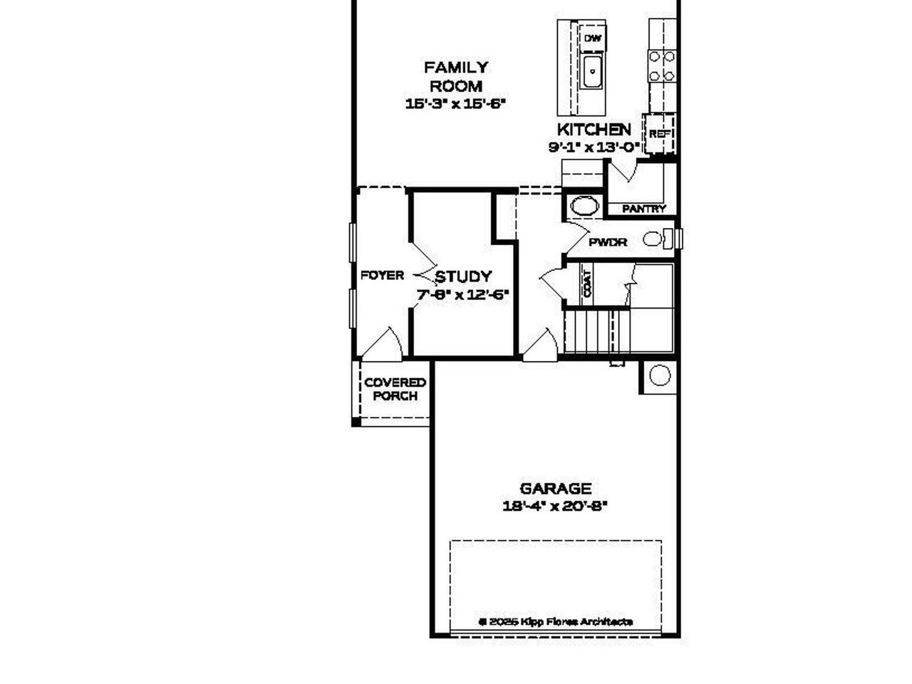 2D floor plan layout of this home in South Ranch Southern Collection, Prescott, AZ (Image 2).