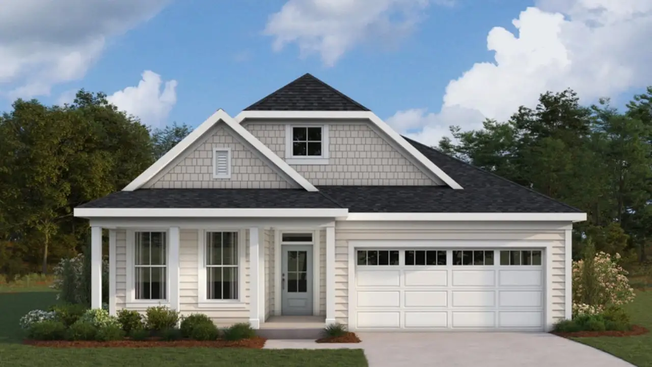 Representative exterior photo of a completed home built from the Linden by Fischer Homes in Salt Grass at Ward Creek, Panama City Beach, FL (Image 2). Representative exterior photo of a completed home built from the Linden by Fischer Homes in Salt Grass at Ward Creek, Panama City Beach, FL (Image 2).