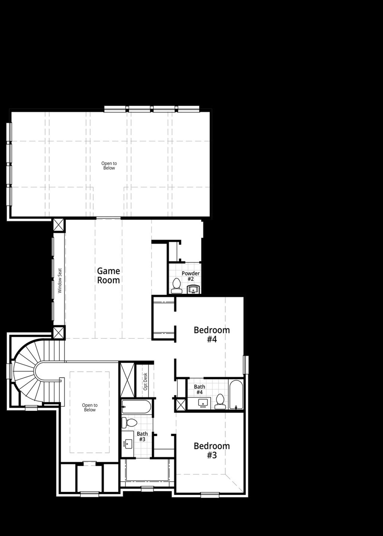 2D floor plan layout for the Siena by Huntington Homes in Kresston 70s, Montgomery, TX (Image 2). 2D floor plan layout for the Siena by Huntington Homes in Kresston 70s, Montgomery, TX (Image 2).
