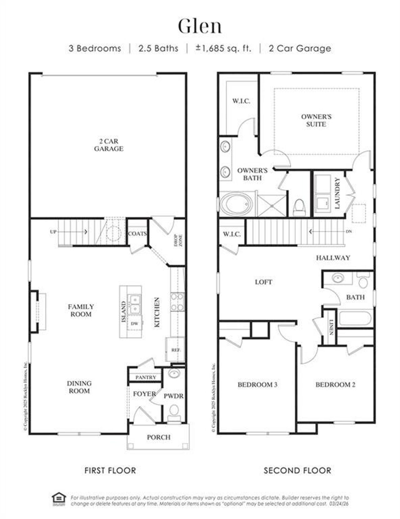 2D floor plan layout of this home in , Hoschton, GA (Image 2).