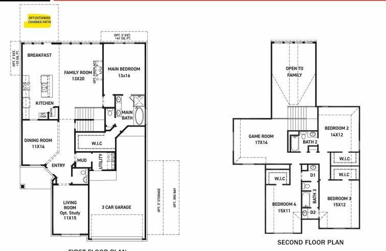 2D floor plan layout of this home in , Porter, TX (Image 2).
