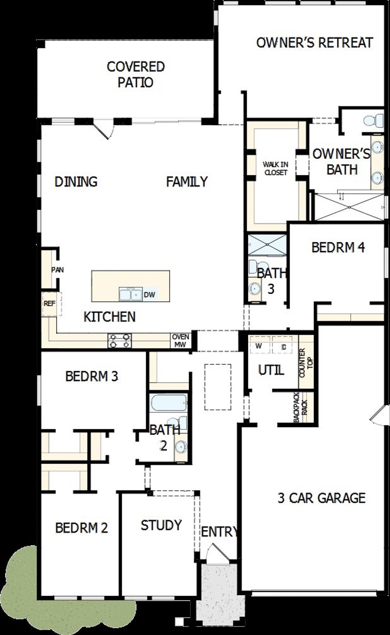 2D floor plan layout of this home in Alston at Soleo, San Tan Valley, AZ (Image 2). 2D floor plan layout of this home in Alston at Soleo, San Tan Valley, AZ (Image 2).