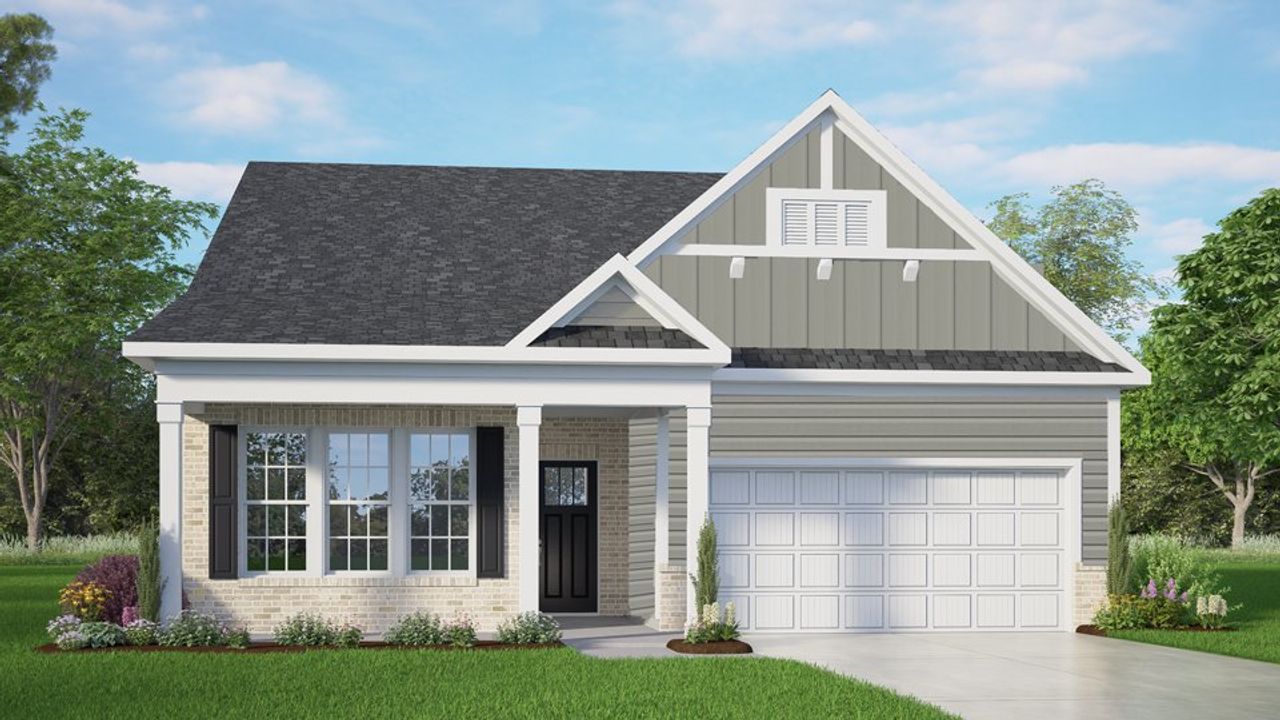 Representative exterior photo of a completed home built from the Azalea by D.R. Horton in The Villas at Collinswood, Aberdeen, NC (Image 2).