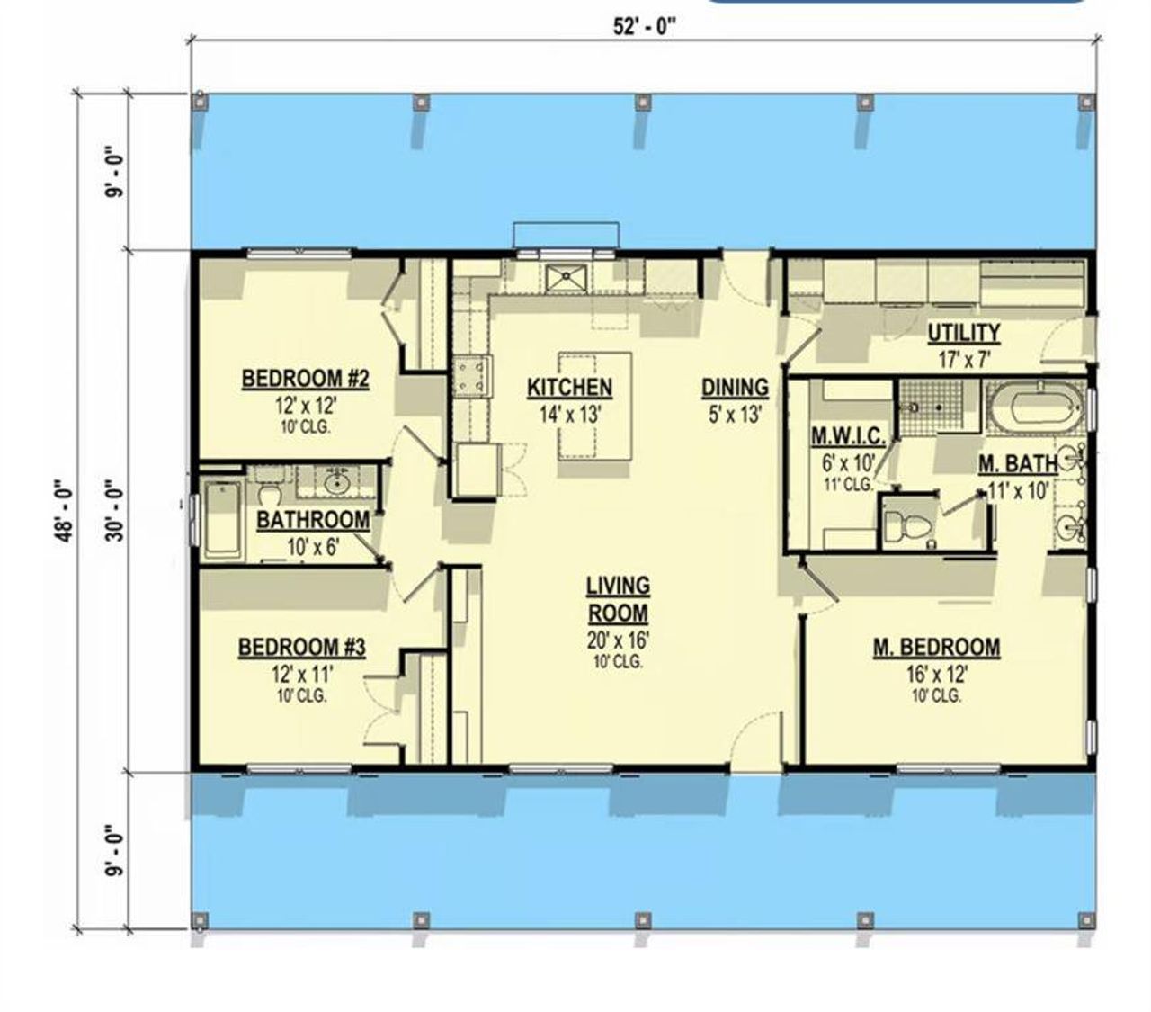 2D floor plan layout of this home in , Glen Rose, TX (Image 2).