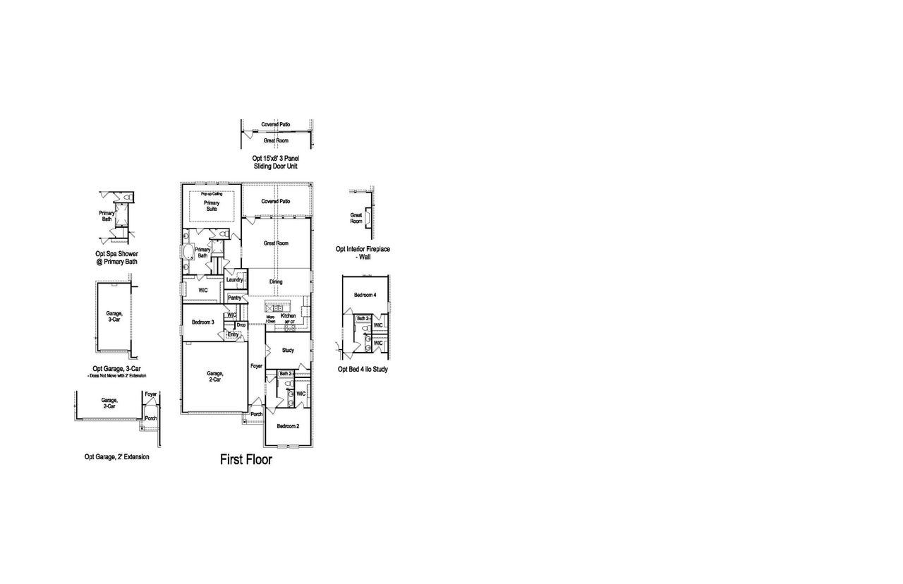 2D floor plan layout of this home in Easton Park, Austin, TX (Image 2). 2D floor plan layout of this home in Easton Park, Austin, TX (Image 2).
