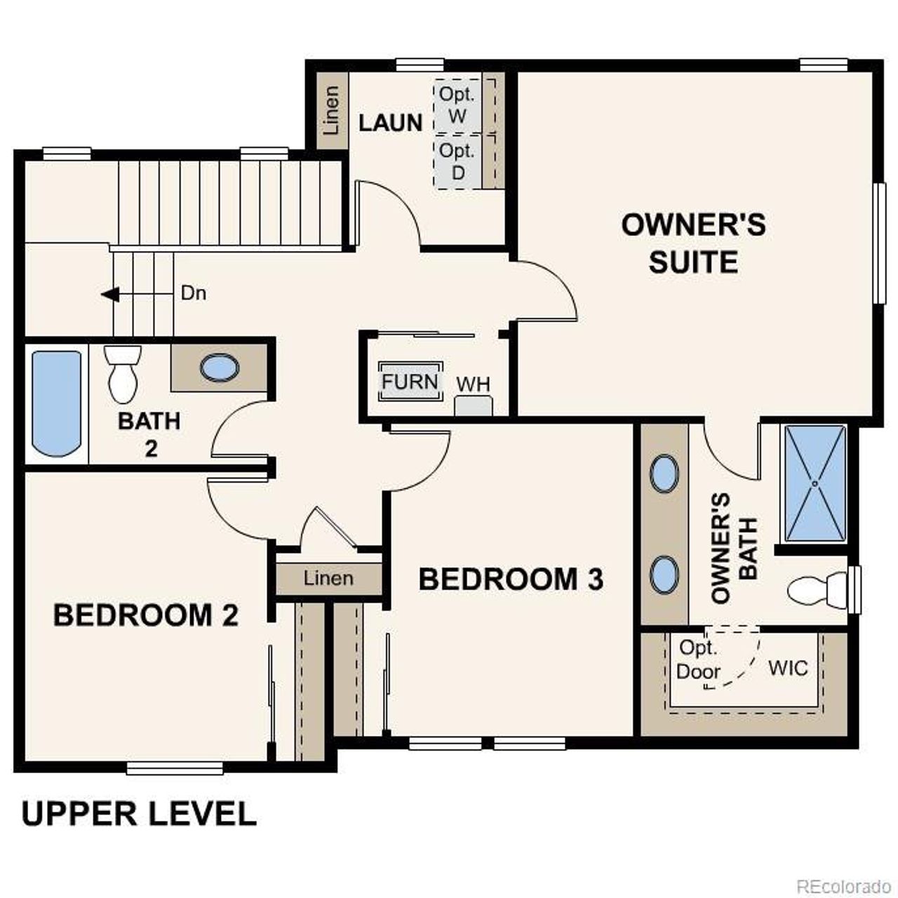 2D floor plan layout of this home in Windler, Aurora, CO (Image 2).
