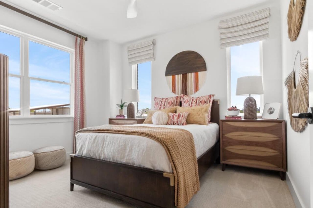 Representative furnished interior of a home built from the Elm by Grenadier Homes in Willow Grove Townhomes, Melissa (Image 2).