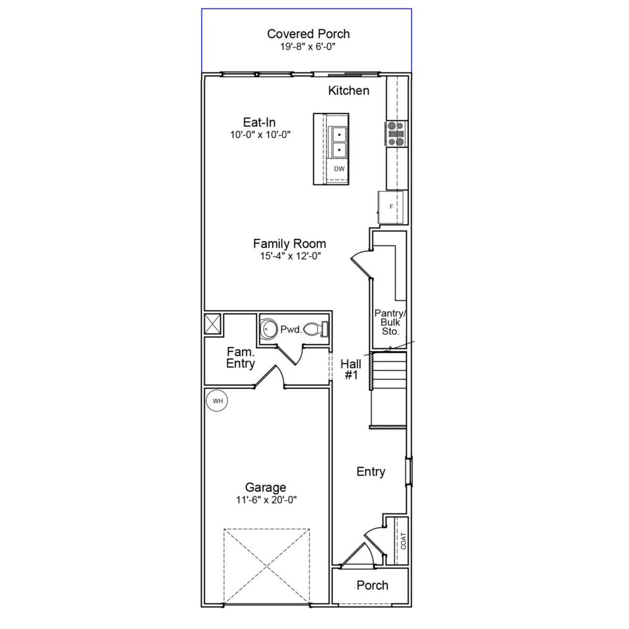 2D floor plan layout of this home in Laurinton Farms, Hopkins, SC (Image 2).