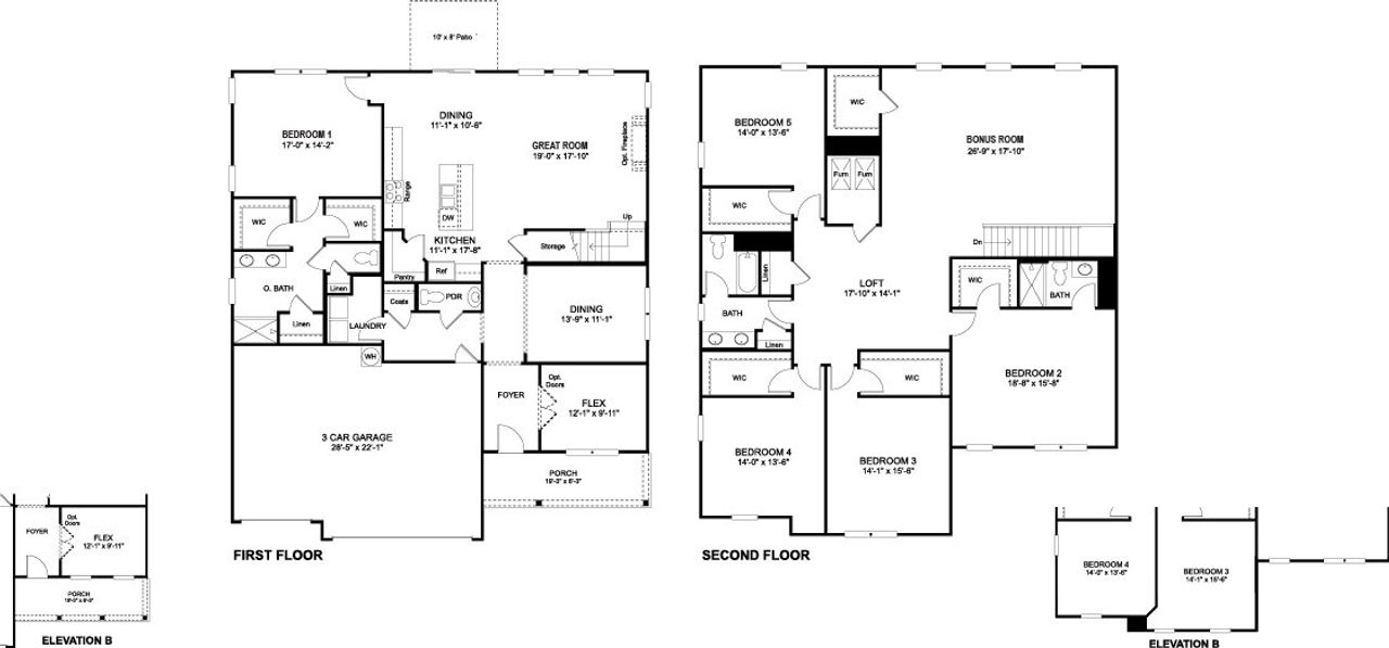 2D floor plan layout of this home in Fieldcrest Acres, Blountville, TN (Image 2).