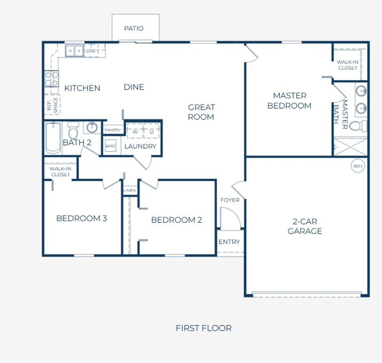 2D floor plan layout of this home in Palm Coast, Palm Coast, FL (Image 2). 2D floor plan layout of this home in Palm Coast, Palm Coast, FL (Image 2).