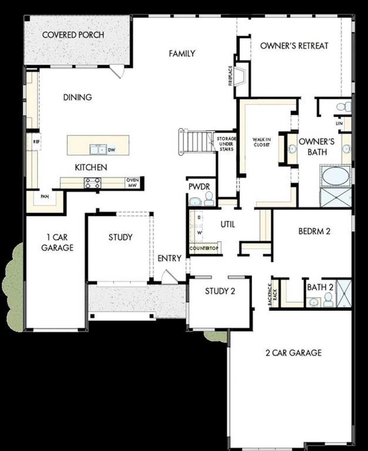 View of room layout