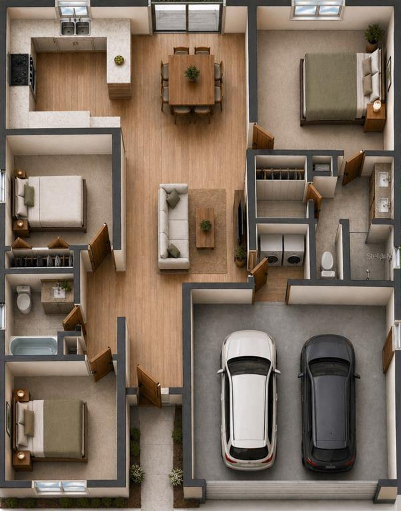 2D floor plan layout of this home in , Dunedin, FL (Image 2).