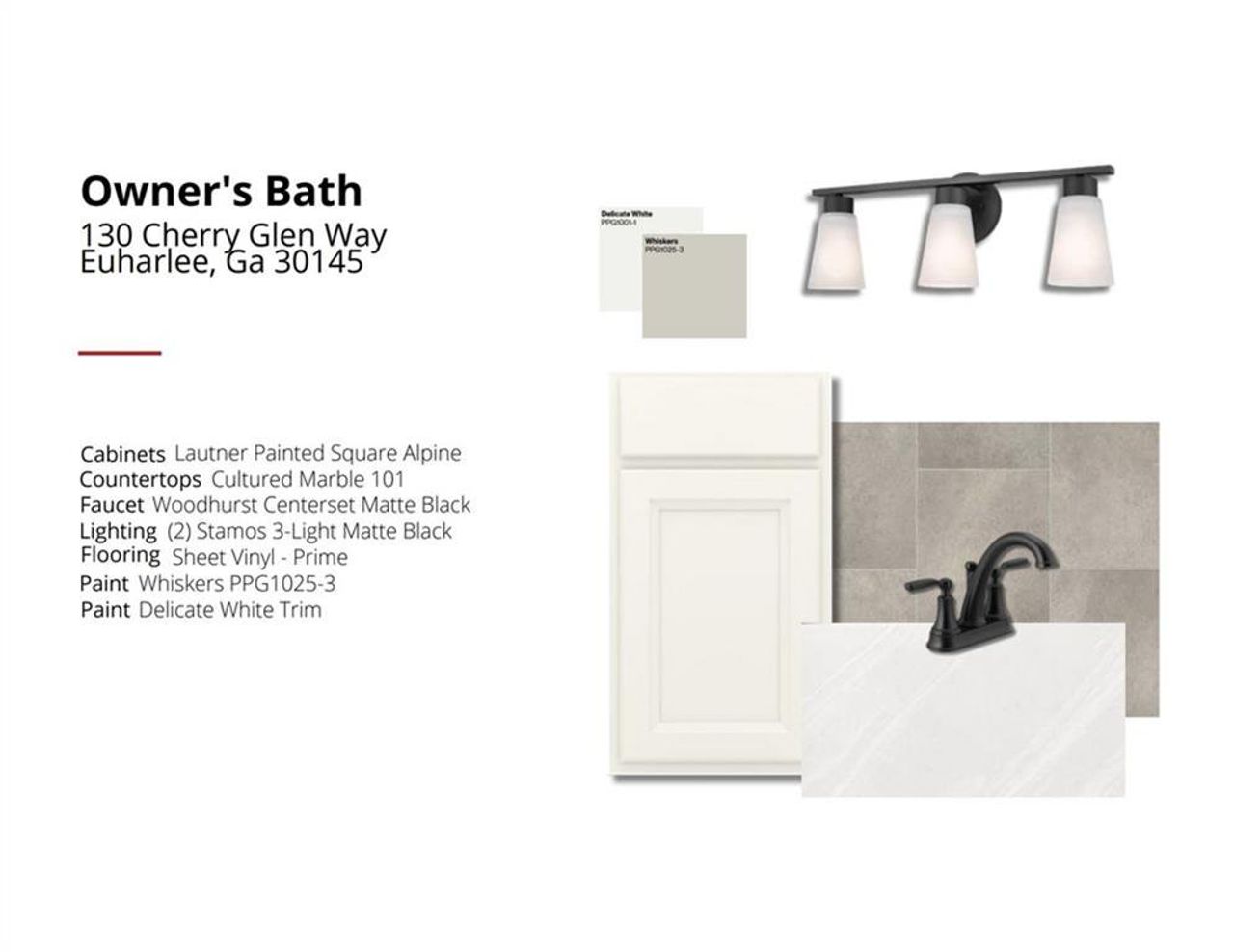 Sample of building materials used in homes in Cherry Glen, Euharlee (Image 2).