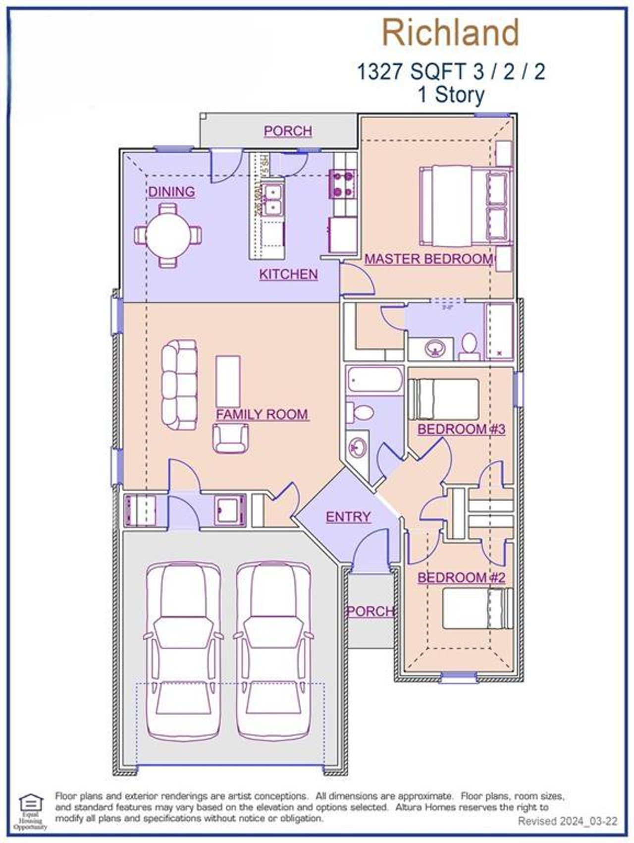 Richland Floor Plan - Representative(DEF)