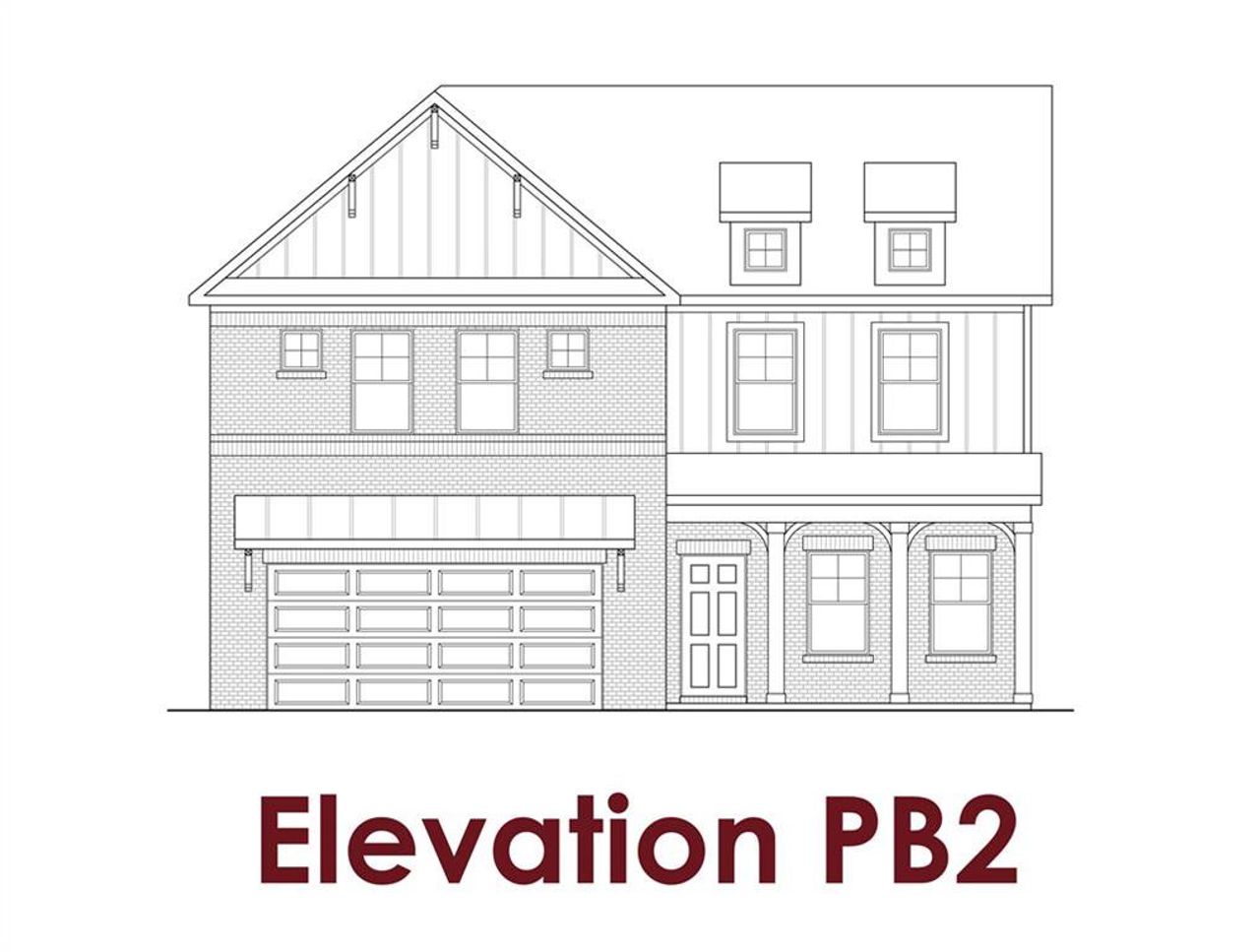 Exterior rendering of this home design in Greenefield, Cartersville, GA (Image 2). Exterior rendering of this home design in Greenefield, Cartersville, GA (Image 2).