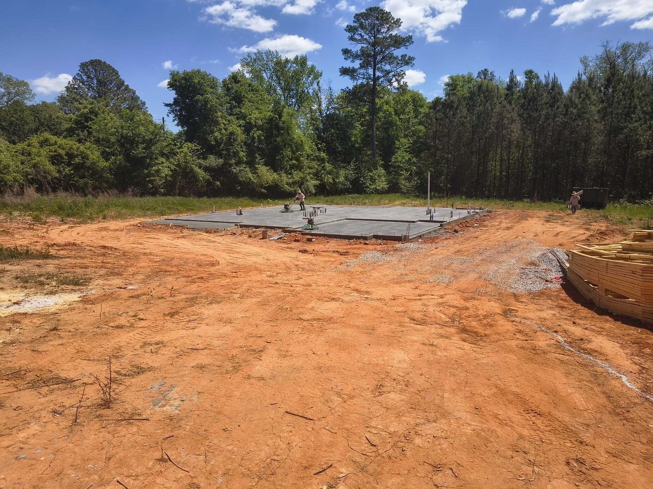 Site preparation for new homesites in Mitchell Farms, LaGrange (Image 2).
