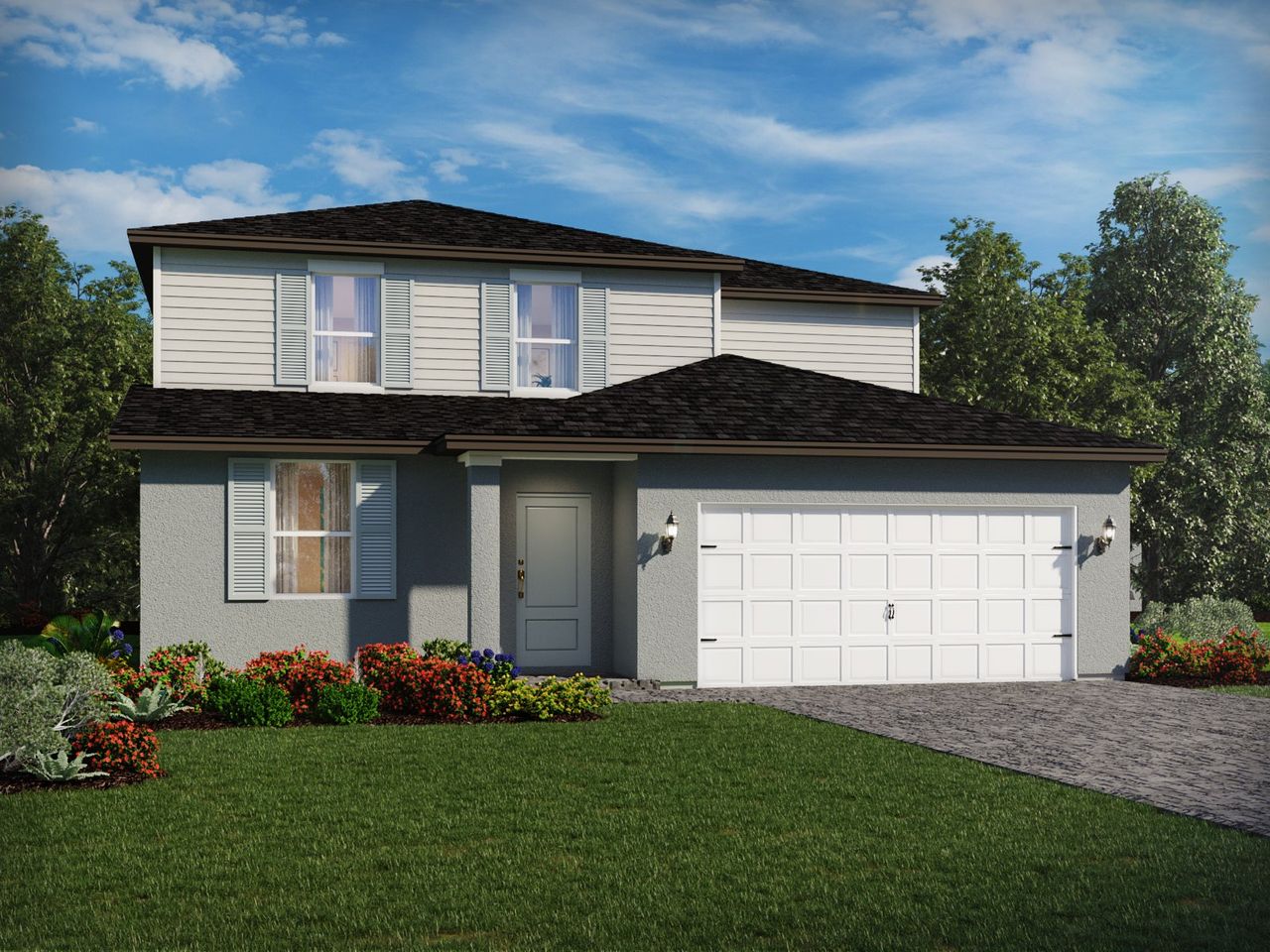 Representative exterior photo of a completed home built from the Orchid by Meritage Homes in Meritage Homes at Terra Lago - Classic Series, Indiantown, FL (Image 2).