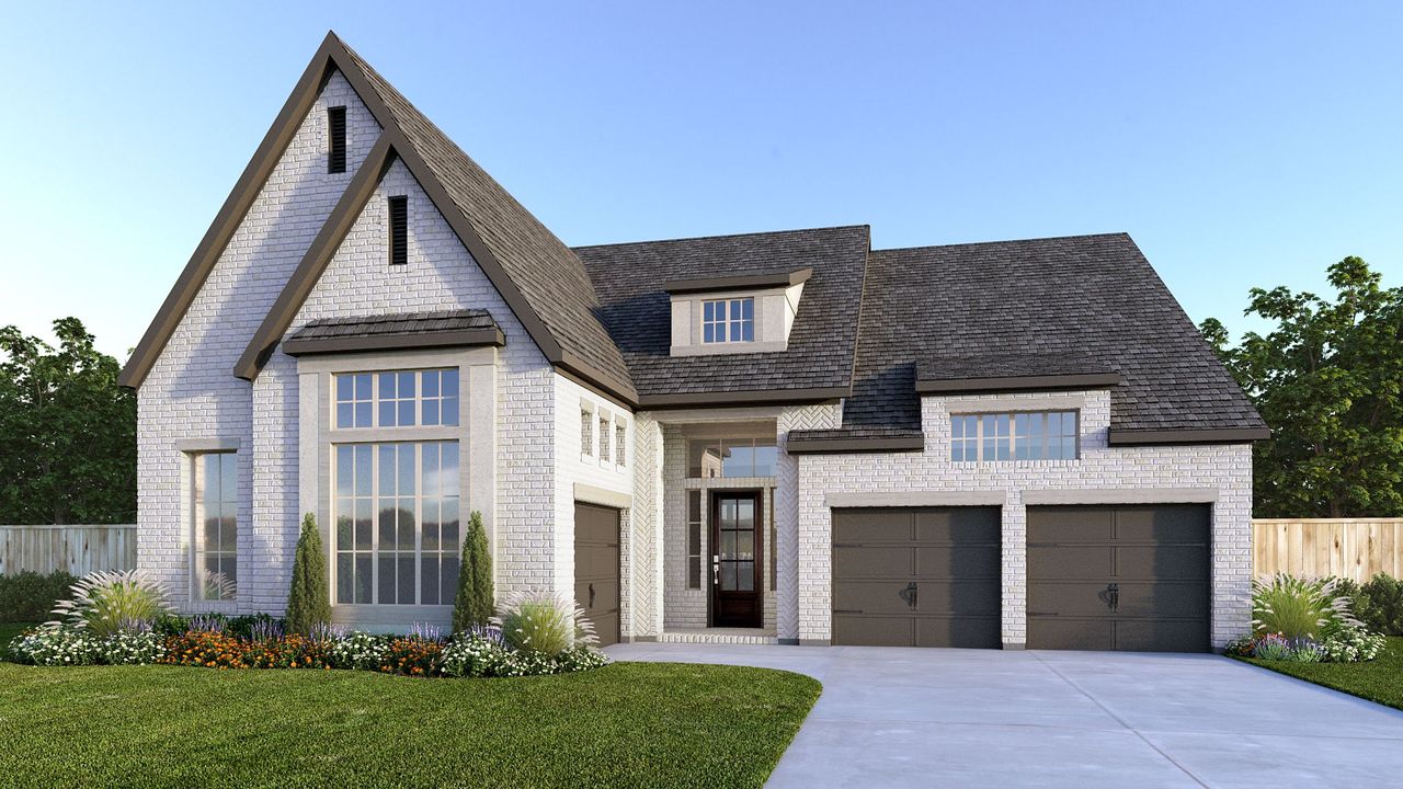 Representative exterior photo of a completed home built from the 549A by Britton Homes in Walsh, Aledo, TX (Image 2).