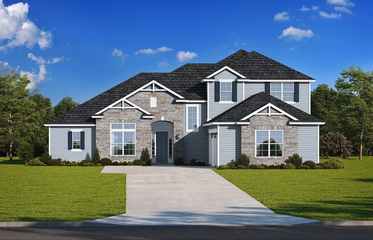 Representative exterior photo of a completed home built from the Kingsbury by SEDA New Homes in Sandy Bluff, Yulee, FL (Image 2).