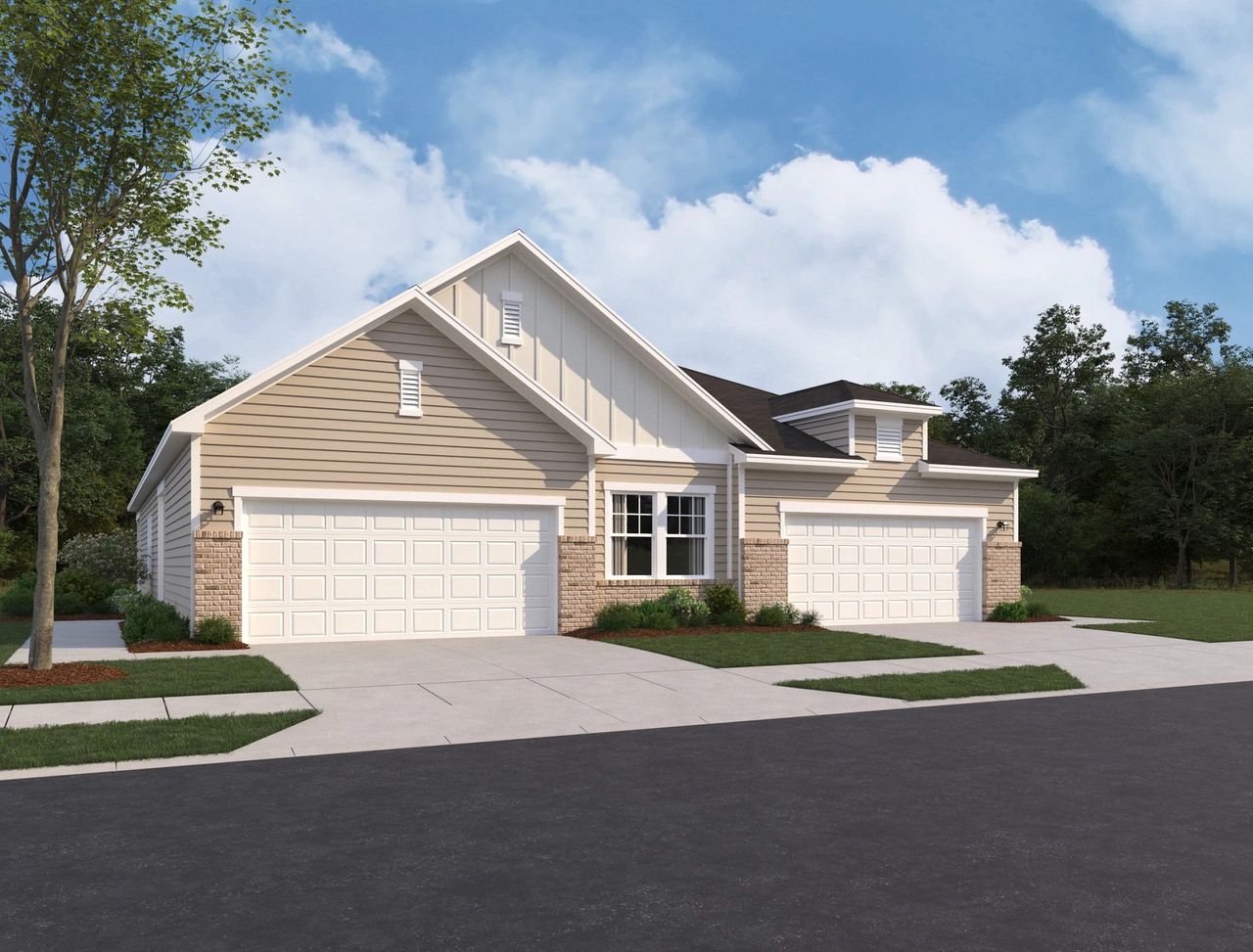 Representative exterior photo of a completed home built from the Clay by Starlight Homes in Hanford Landing, Graham, NC (Image 2).