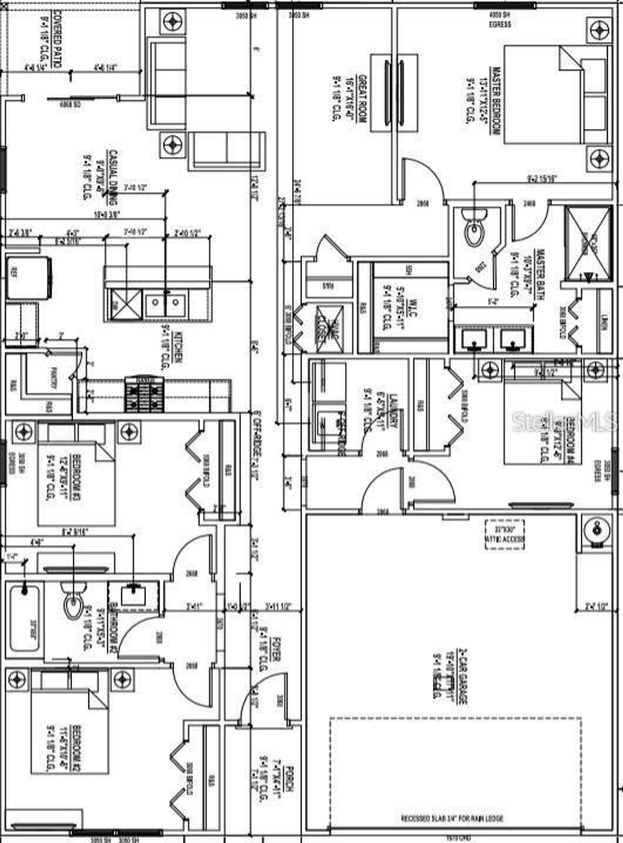 2D floor plan layout of this home in , Ocala, FL (Image 2).