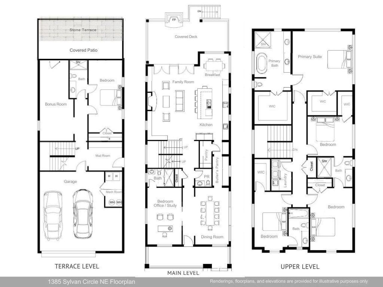 2D floor plan layout of this home in , Brookhaven, GA (Image 2). 2D floor plan layout of this home in , Brookhaven, GA (Image 2).